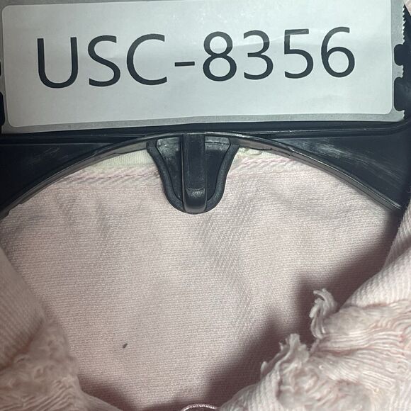 Hot & Delicious Denim Jacket Womens Size Small Pink OversizedDistressed ButtonUp - Picture 11 of 11